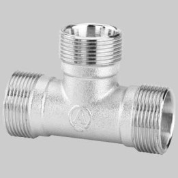 RACCORDO A T DOPPIO CROMATO - 24 x 19