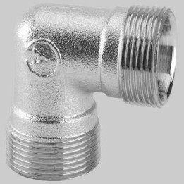 RACCORDO CURVO DOPPIO CROMATO - 24 x 19