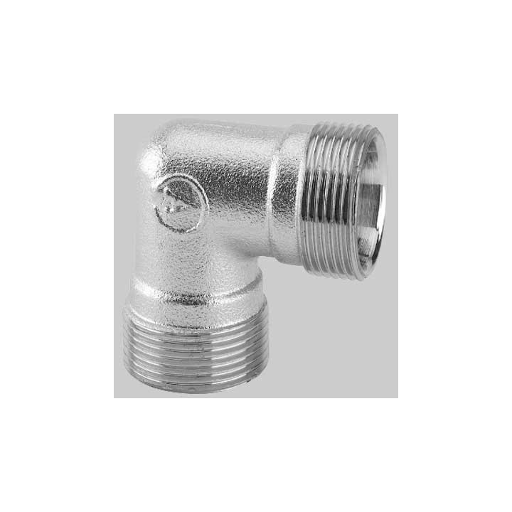 RACCORDO CURVO DOPPIO CROMATO - 24 x 19