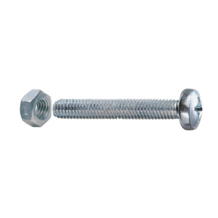 SC VITE P/FERRO TC 4X 10MM ZINC C/DADO 30 PZ*