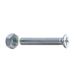 SC VITE P/FERRO TSP 5 X 25MM ZINC C/DADO 20 PZ*