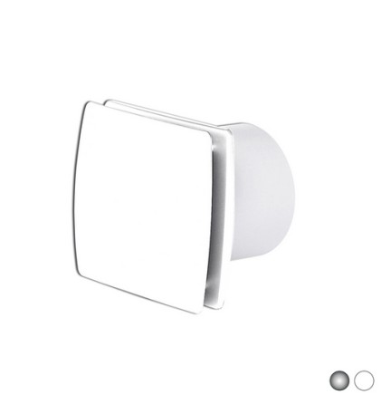 ASPIRATORE ELETTRICO ESTERNO A SUPPORTO VENTILAZIONE NATURALE Silver Cromo D. 100 - 19 w