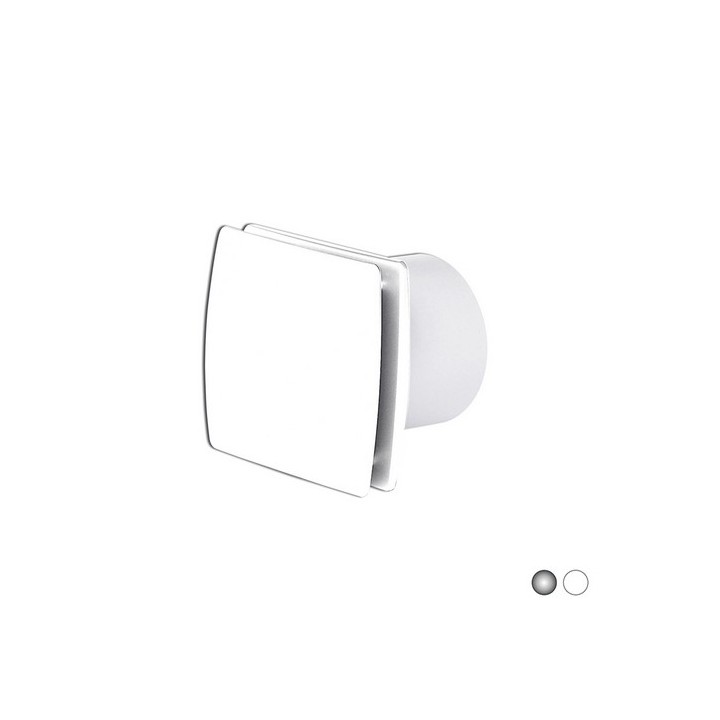ASPIRATORE ELETTRICO ESTERNO A SUPPORTO VENTILAZIONE NATURALE Silver Cromo D. 100 - 19 w
