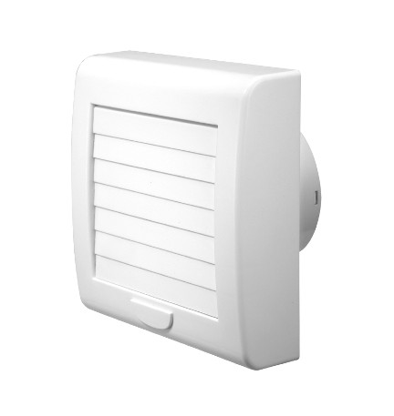 ASPIRATORE ELICOIDALE A SERRANDA DA PARETE per foro 98 / 155x165 mm