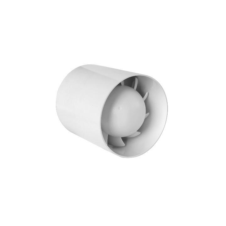 ASPIRATORE ELICOIDALE CILINDRICO PER CONDOTTI Bianco Diam. 100