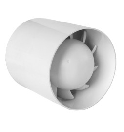 ASPIRATORE ELICOIDALE CILINDRICO PER CONDOTTI Bianco Diam. 120-125