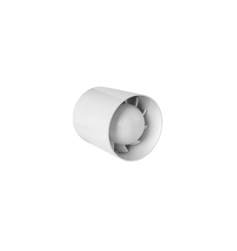 ASPIRATORE ELICOIDALE CILINDRICO PER CONDOTTI Bianco Diam. 120-125