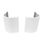 COPPIA ZOCCOLI VERNICIATI PER FAN COILS FLAT H. 13 cm