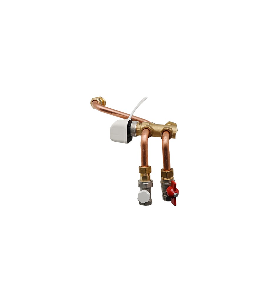 KIT VALVOLA 3 VIE CON BYPASS SERVOCOMANDO VALVOLA A SFERA DETENT WIND Wind 70-90 Sfe/det 3/4 kvs 2.5