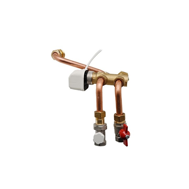 KIT VALVOLA 3 VIE CON BYPASS SERVOCOMANDO VALVOLA A SFERA DETENT WIND Wind 70-90 Sfe/det 3/4 kvs 2.5