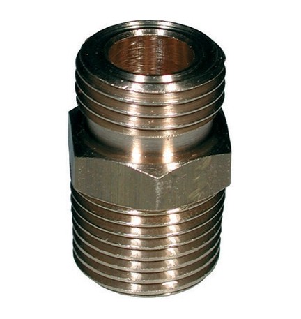 RACCORDO A NIPPLE IN OTTONE CON FILETTATURA DX/SX 3/8M. x 20/14