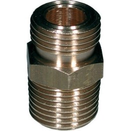 RACCORDO A NIPPLE IN OTTONE CON FILETTATURA DX/SX 1/2 M. x 20/14