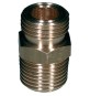 RACCORDO A NIPPLE IN OTTONE CON FILETTATURA DX/SX 1/2 M. x 20/14