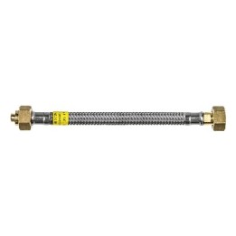 FLESSIBILE PER GAS TRECCIA INOX SICURGAS NG DN8 500 mm