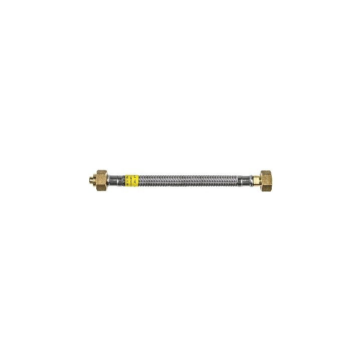 FLESSIBILE PER GAS TRECCIA INOX SICURGAS NG DN8 1000 mm
