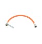 FLESSIBILE GAS FF IN GOMMA CON CHIAVETTA cm 70