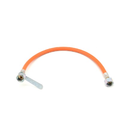 FLESSIBILE GAS FF IN GOMMA CON CHIAVETTA cm 200