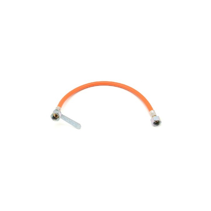 FLESSIBILE GAS FF IN GOMMA CON CHIAVETTA cm 200