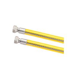 TUBO FLESSIBILE IN ACCIAIO PER GAS MF cm 100 1/2x1/2