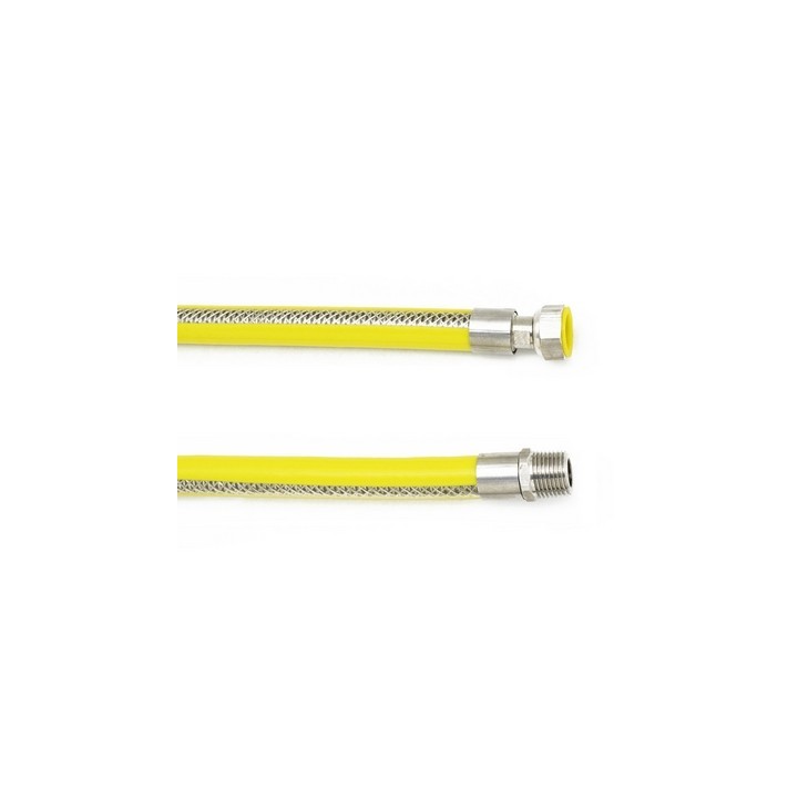 TUBO FLESSIBILE IN ACCIAIO MF PER GAS cm 100