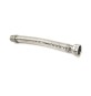 FLESSIBILE INOX RACCORDO IN OTTONE L. 130 / 220 MM (per Acqua) 1/2