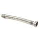 FLESSIBILE INOX RACCORDO IN OTTONE L. 220 / 420 MM (per Acqua) 1/2