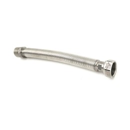 FLESSIBILE INOX RACCORDO IN OTTONE PER ACQUA MF mm 300/600 12 1/2x1/2