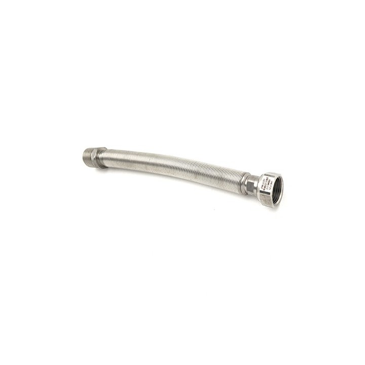 FLESSIBILE INOX RACCORDO IN OTTONE PER ACQUA MF mm 500/1000 12- 1/2x1/2