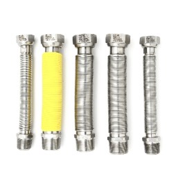 KIT 5 PZ FLESSIBILI INOX ESTENSIBILI PER CALDAIE A GAS mm. 150/300