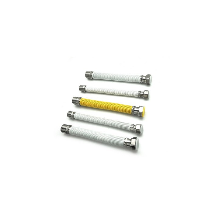KIT 5 PZ FLESSIBILI INOX ESTENSIBILI RIVESTITI PER CALDAIE A GAS mm 220/420