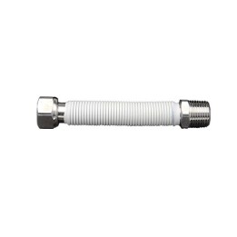 FLESSIBILE ESTENSIBILE RIVESTITO PER ALLACCIAMENTO ACQUA CALDAIE A GAS mm 220/420 12-1/2x1/2