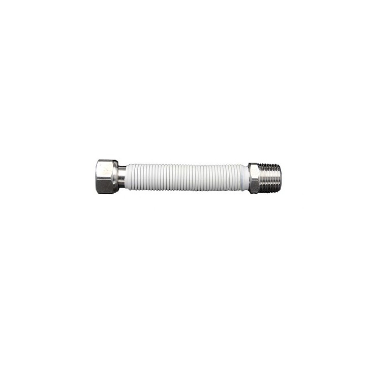 FLESSIBILE ESTENSIBILE RIVESTITO PER ALLACCIAMENTO ACQUA CALDAIE A GAS mm 220/420 20-3/4x3/4
