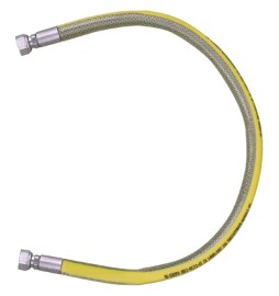 TUBO FLESSIBILE IN ACCIAIO FF PER GAS PARIGI cm 100