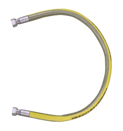 TUBO FLESSIBILE IN ACCIAIO FF PER GAS PARIGI cm 100