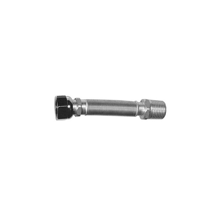 FLESSIBILE INOX RACCORDO IN OTTONE MM 220 / 420 ACQUA PARIGI 1/2"