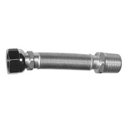 FLESSIBILE INOX RACCORDO IN OTTONE MM 220 / 420 ACQUA PARIGI 1"