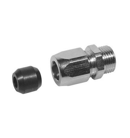 ADATTATORE PORTAGOMMA PER FLESSIBILE GAS FF INOX ESTENSIBILE -