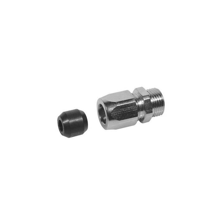 ADATTATORE PORTAGOMMA PER FLESSIBILE GAS FF INOX ESTENSIBILE -
