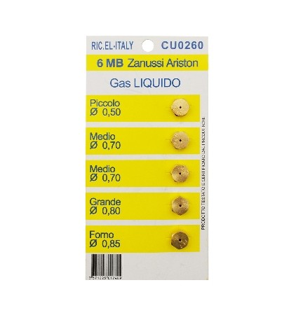 KIT 5 PZ UGELLI 6MB Gpl