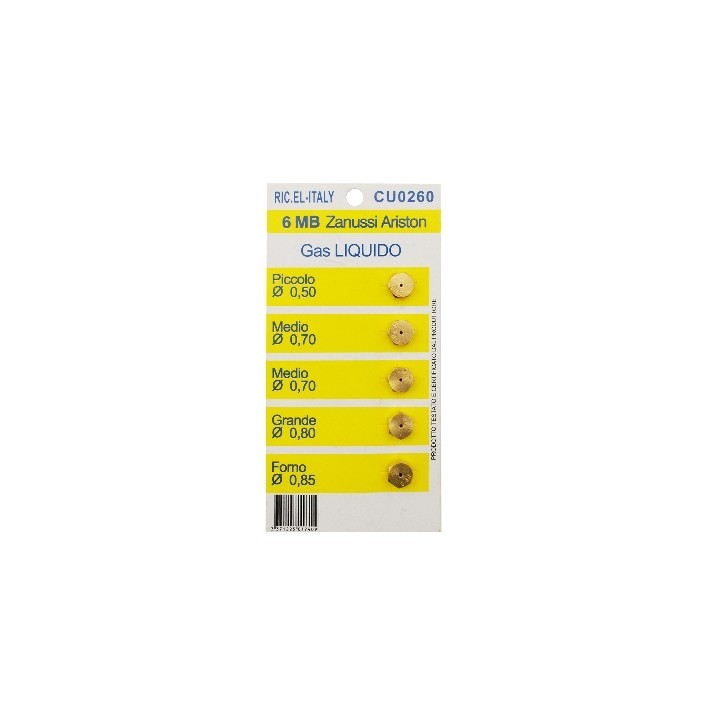 KIT 5 PZ UGELLI 6MB Gpl