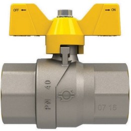 VALVOLA A SFERA GAS CON FARFALLA FUTURGAS FF 1" DN 25