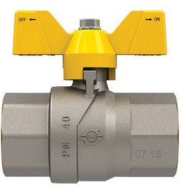 VALVOLA A SFERA GAS CON FARFALLA FUTURGAS FF 1" DN 25
