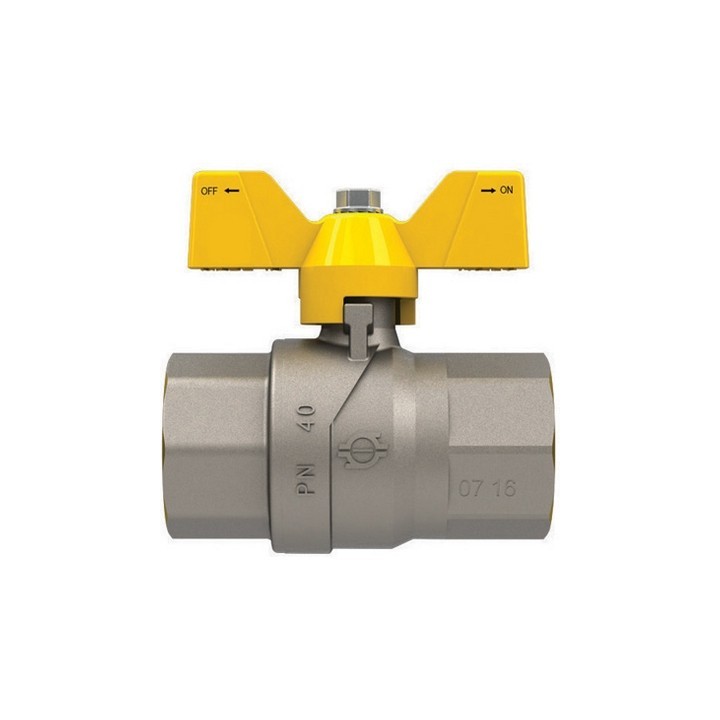 VALVOLA A SFERA GAS CON FARFALLA FUTURGAS FF 1" DN 25