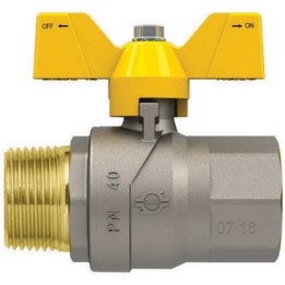 VALVOLA A SFERA GAS CON FARFALLA FUTURGAS MF 1" DN 25