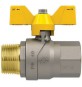 VALVOLA A SFERA GAS CON FARFALLA FUTURGAS MF 1" DN 25