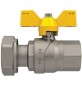 VALVOLA A SFERA GAS CON FARFALLA FUTURGAS FEMMINA-DADO GIREVOLE 3/4" x 3/4" DN 20