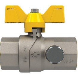 VALVOLA A SFERA GAS CON FARFALLA FUTURGAS FF 1" DN 25