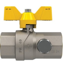VALVOLA A SFERA GAS CON FARFALLA FUTURGAS FF 1" DN 25