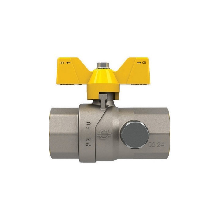 VALVOLA A SFERA GAS CON FARFALLA FUTURGAS FF 1" DN 25