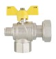 VALVOLA A SFERA GAS A SQUADRA FUTURGAS FEMMINA-DADO GIREVOLE 1" x 1"1/4 DN 25